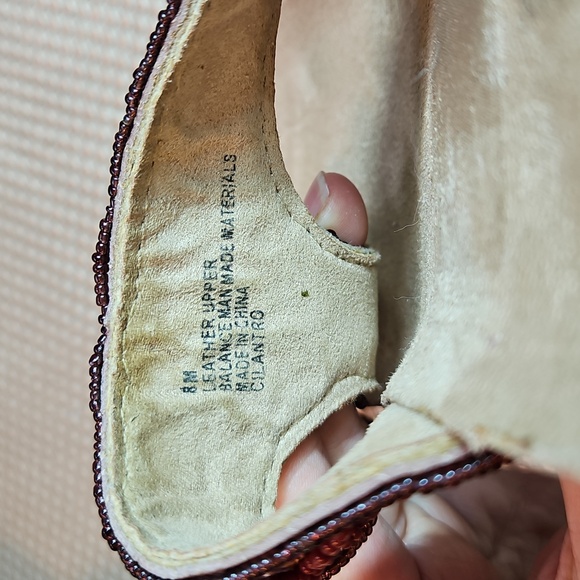 White Mountain Colorful Beaded Women's Sandals Size 8M Comfort Style - Picture 6 of 6